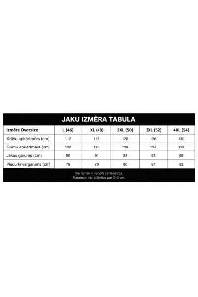 Pagarināta jaka Kapucino