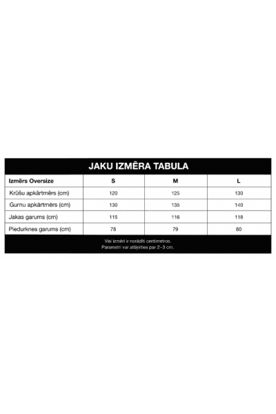 Garā jaka-mētelis Black Flower
