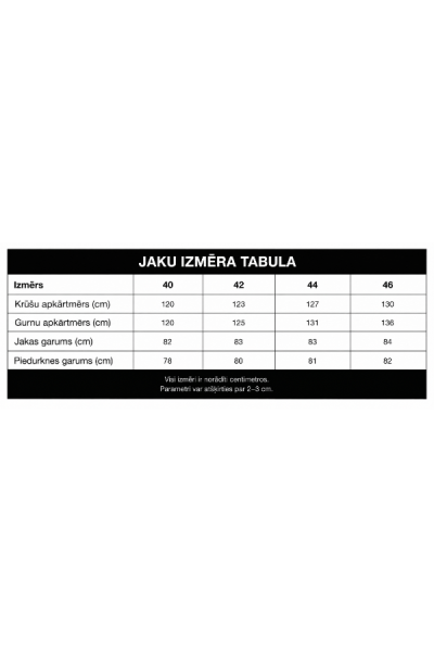 Pagarināta jaka ar dabīgo kažokādu Ramela