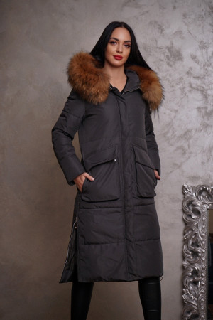 Women's jacket with fur Manheton G