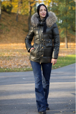 Women's jacket with fur Kolli