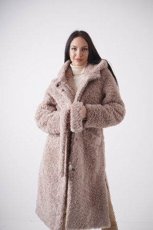 Women's teddy wool coat Loreta