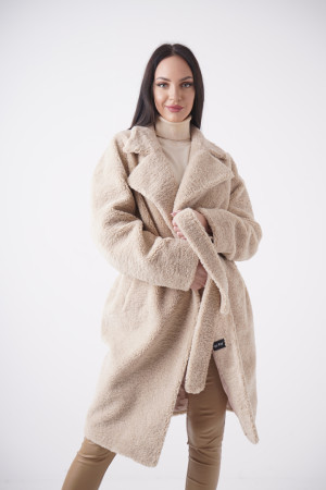 Women's teddy wool coat Meri